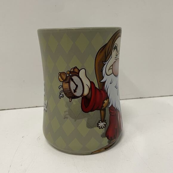 Disney Parks Authentic Mug Grumpy "I Hate Mornings!" Snow White Oversized - Picture 2 of 6